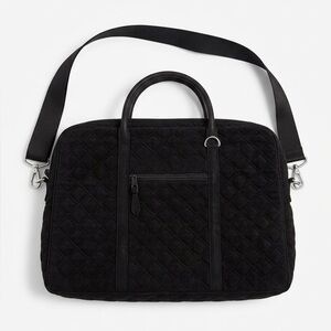 Vera Bradley Quilted Laptop Bag in Black